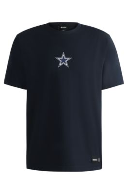 Hugo Boss X Nfl Stretch-cotton T-shirt With Special Branding In Black