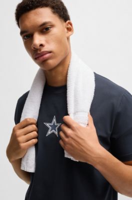 BOSS x NFL stretch-cotton T-shirt with special branding, Cowboys