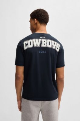 BOSS x NFL stretch-cotton T-shirt with special branding, Cowboys