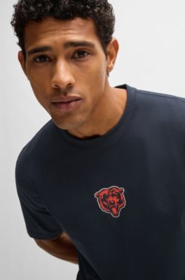 BOSS x NFL stretch-cotton T-shirt with special branding, Bears