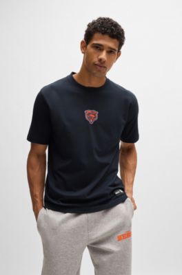 BOSS x NFL stretch-cotton T-shirt with special branding, Bears