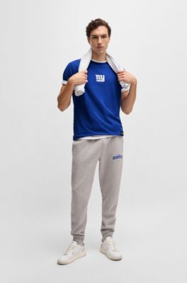 BOSS x NFL stretch-cotton T-shirt with special branding, Giants