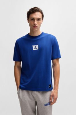 BOSS x NFL stretch-cotton T-shirt with special branding, Giants
