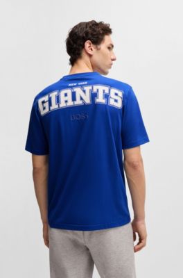 BOSS x NFL stretch-cotton T-shirt with special branding, Giants