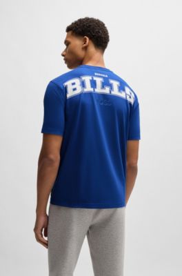 BOSS x NFL stretch-cotton T-shirt with special branding, Bills