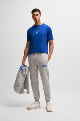 BOSS x NFL stretch-cotton T-shirt with special branding, Lions