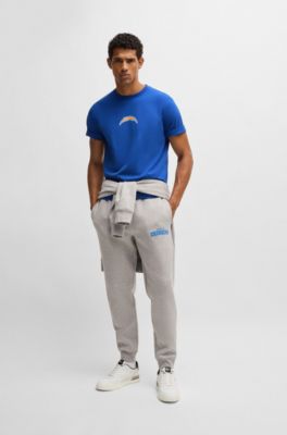 BOSS x NFL stretch-cotton T-shirt with special branding, Chargers