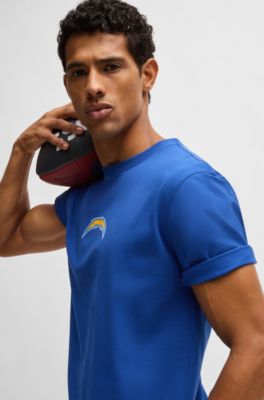 BOSS x NFL stretch-cotton T-shirt with special branding, Chargers