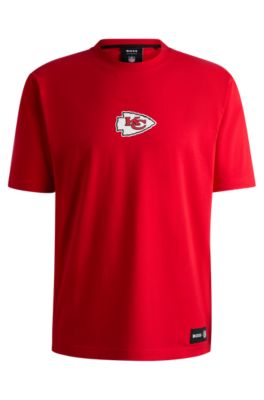 Hugo Boss Boss X Nfl Stretch Cotton Graphic T-shirt In Chiefs
