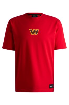 BOSS x NFL stretch-cotton T-shirt with special branding, Commanders