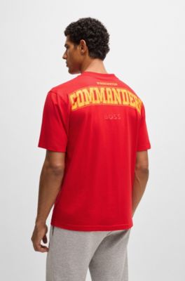 BOSS x NFL stretch-cotton T-shirt with special branding, Commanders