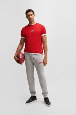 BOSS x NFL stretch-cotton T-shirt with special branding, Bucs