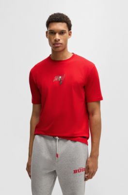BOSS x NFL stretch-cotton T-shirt with special branding, Bucs