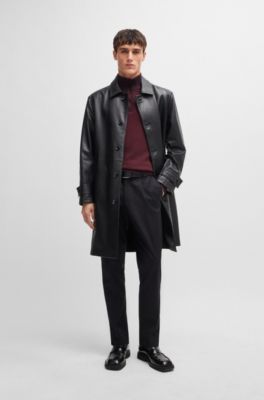 Zip-neck sweater with mixed structures, Light Red