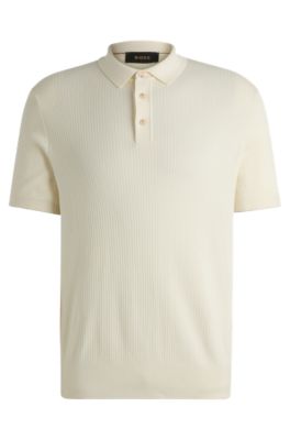 Hugo Boss Boss Cotton Polo In White