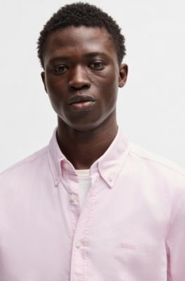 Chemise Regular en coton Oxford, Rose clair