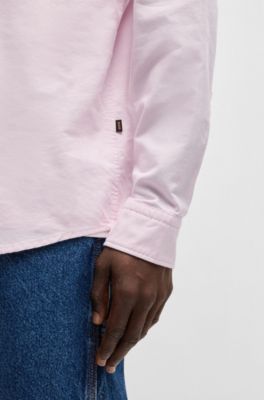 Chemise Regular en coton Oxford, Rose clair