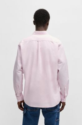 Chemise Regular en coton Oxford, Rose clair