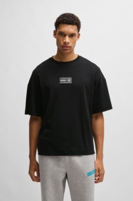 BOSS - BOSS x NFL interlock-cotton T-shirt with special branding