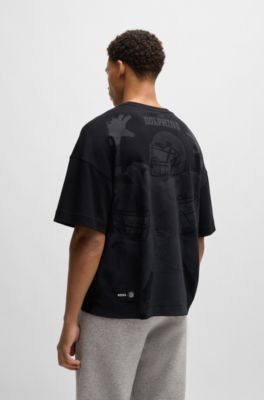 BOSS - BOSS x NFL interlock-cotton T-shirt with special branding