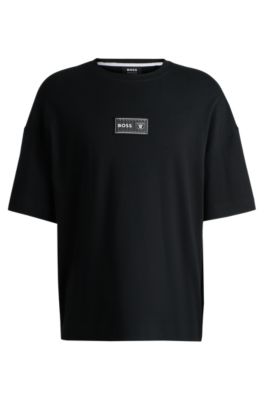 Hugo Boss Boss X Nfl Interlock-cotton T-shirt With Special Branding In Raiders