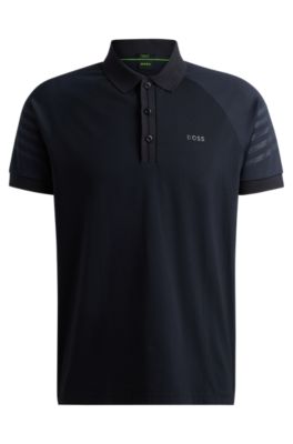 BOSS Polo shirt with embossed stripe artwork