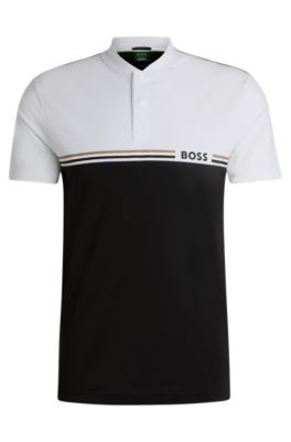 BOSS - BOSS x Matteo Berrettini slim-fit polo shirt with UV