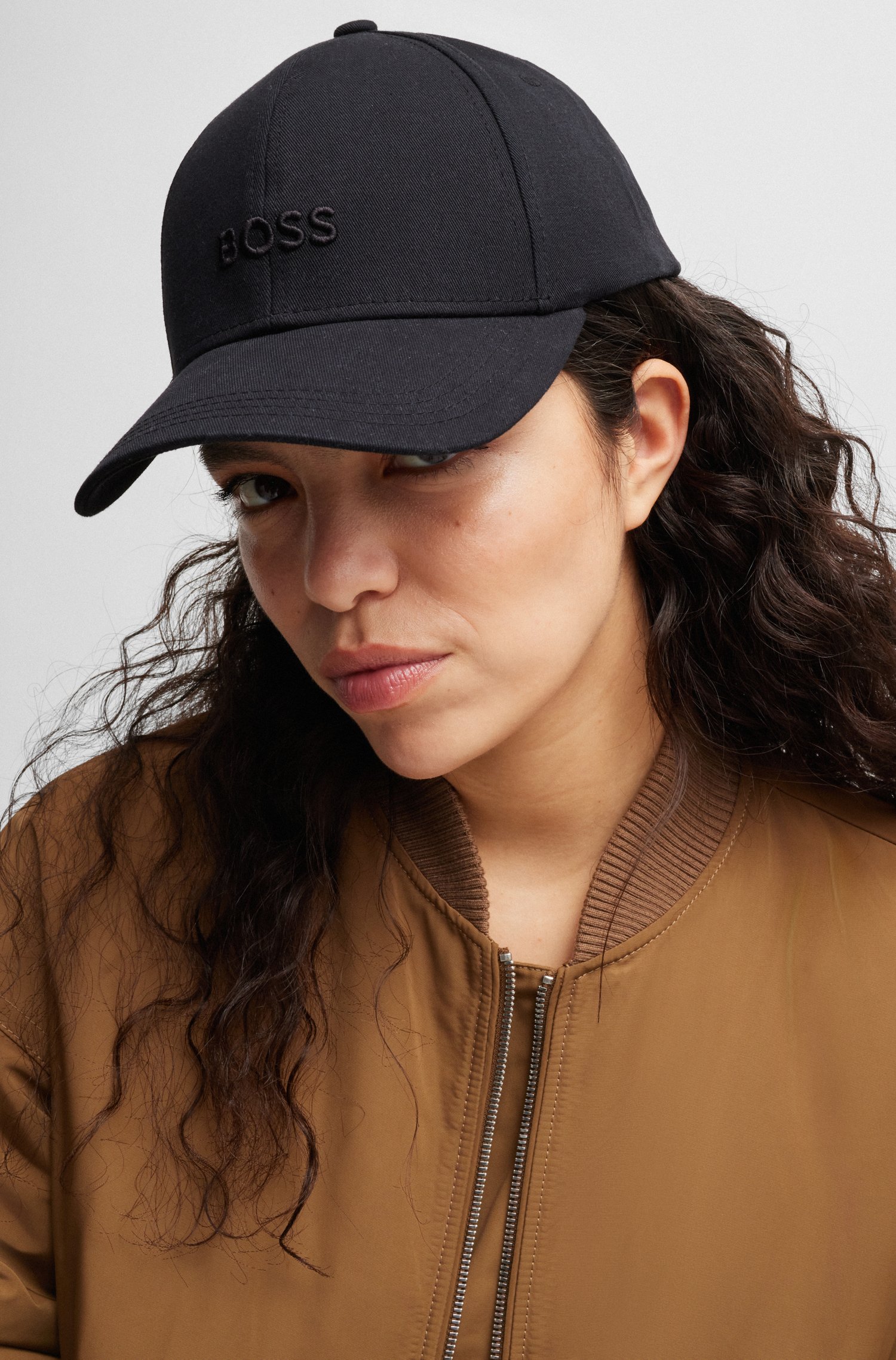 Cotton-twill cap with embroidered logo