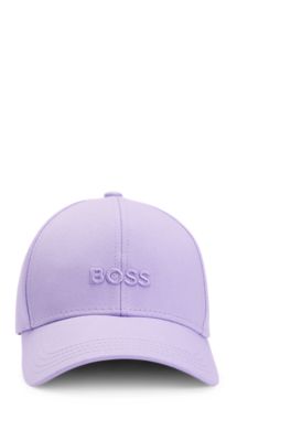 BOSS Kidswear logo-embroidered cotton cap - White