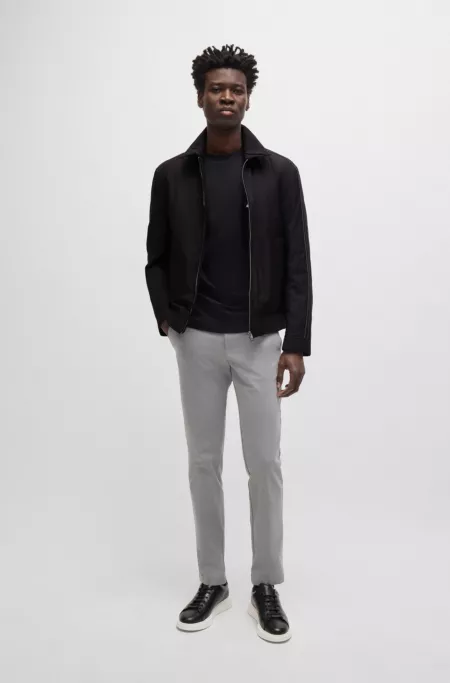 Regular-fit jacket in water-repellent material