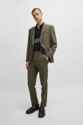 Camisa relaxed fit de lona estampada con cuello Kent, Fantas&iacute;a