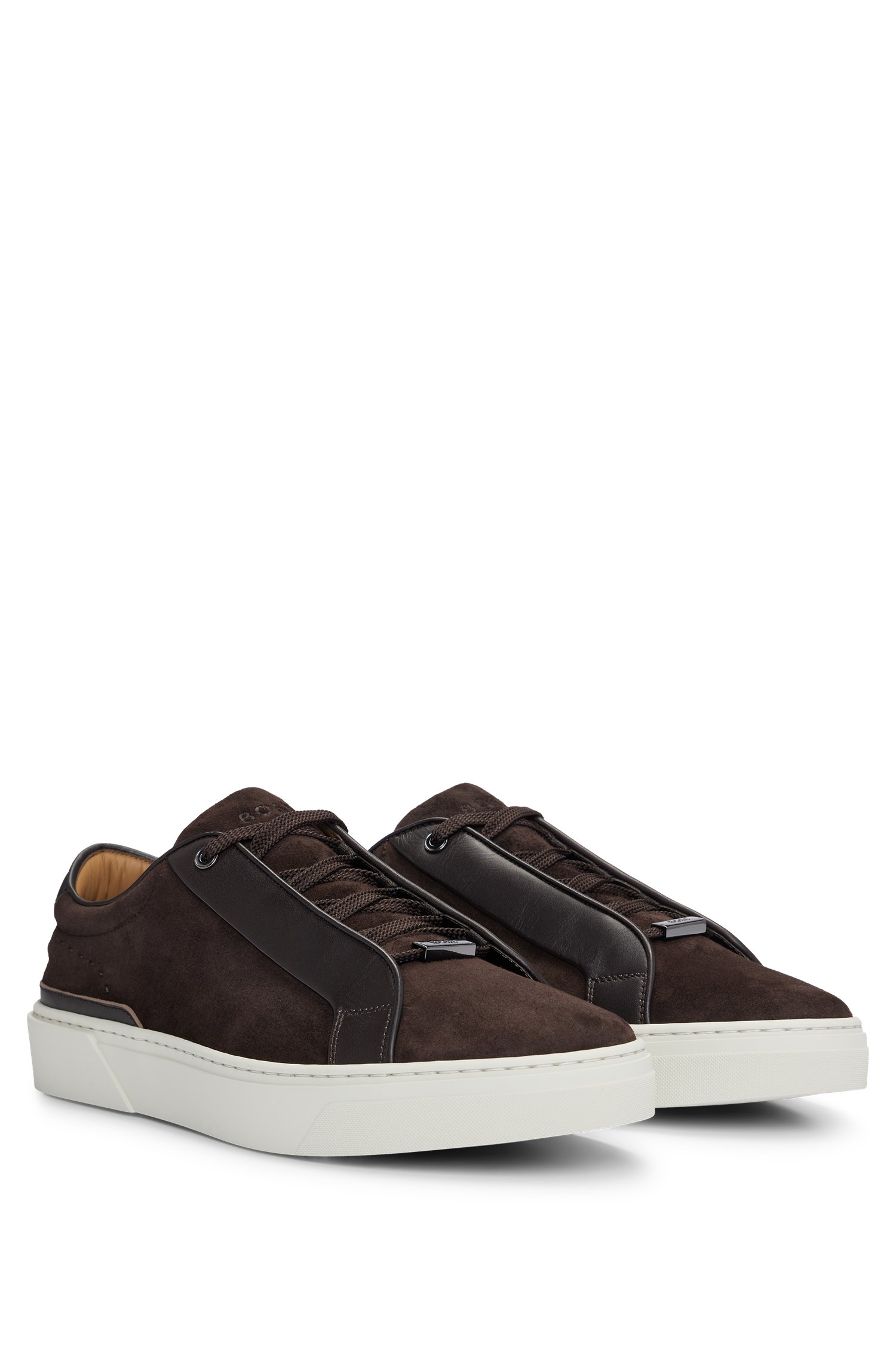 Gary Italian-made trainers leather and suede