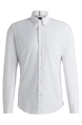 Hugo boss white jilias oxford shirt hotsell