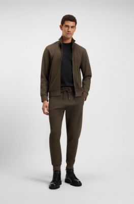 Mercerised-cotton T-shirt with Double B monogram, Black