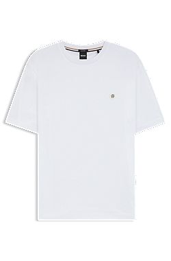 Mercerised-cotton T-shirt with Double B monogram