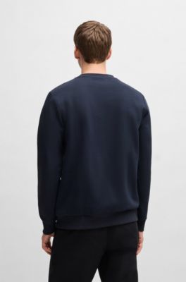 Sudadera de algod&oacute;n con monograma Double&nbsp;B, Azul oscuro