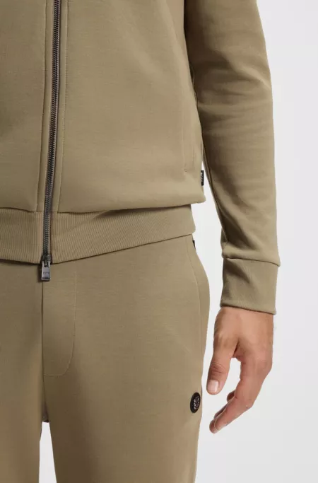 Cotton-blend tracksuit bottoms with Double B monogram