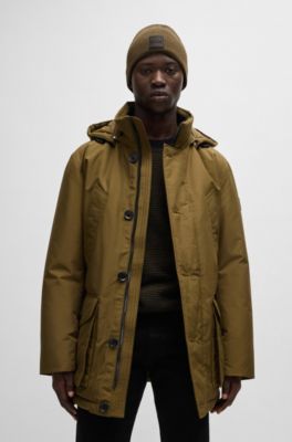 Wool beanie hat with logo badge