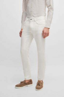 Slim-fit jeans black mechanical-stretch denim