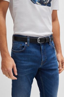 Delaware Slim-fit jeans in dark-blue super-soft denim, Blue