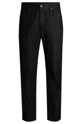 BOSS Maine Regular fit jeans in black stretch denim Black