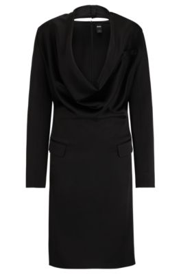 ワンピース BOSS Woman Dress Black 50530537 975 hbna50520607_001_100?$