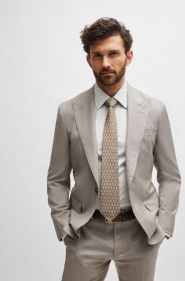 Tie BOSS Men color Grey