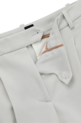 Formal trousers a heavyweight wool blend