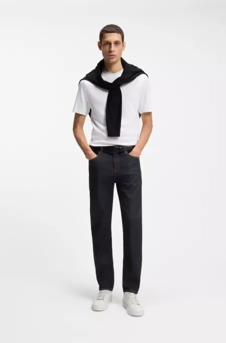 Delaware dark-blue slim-fit jeans in comfort-stretch denim