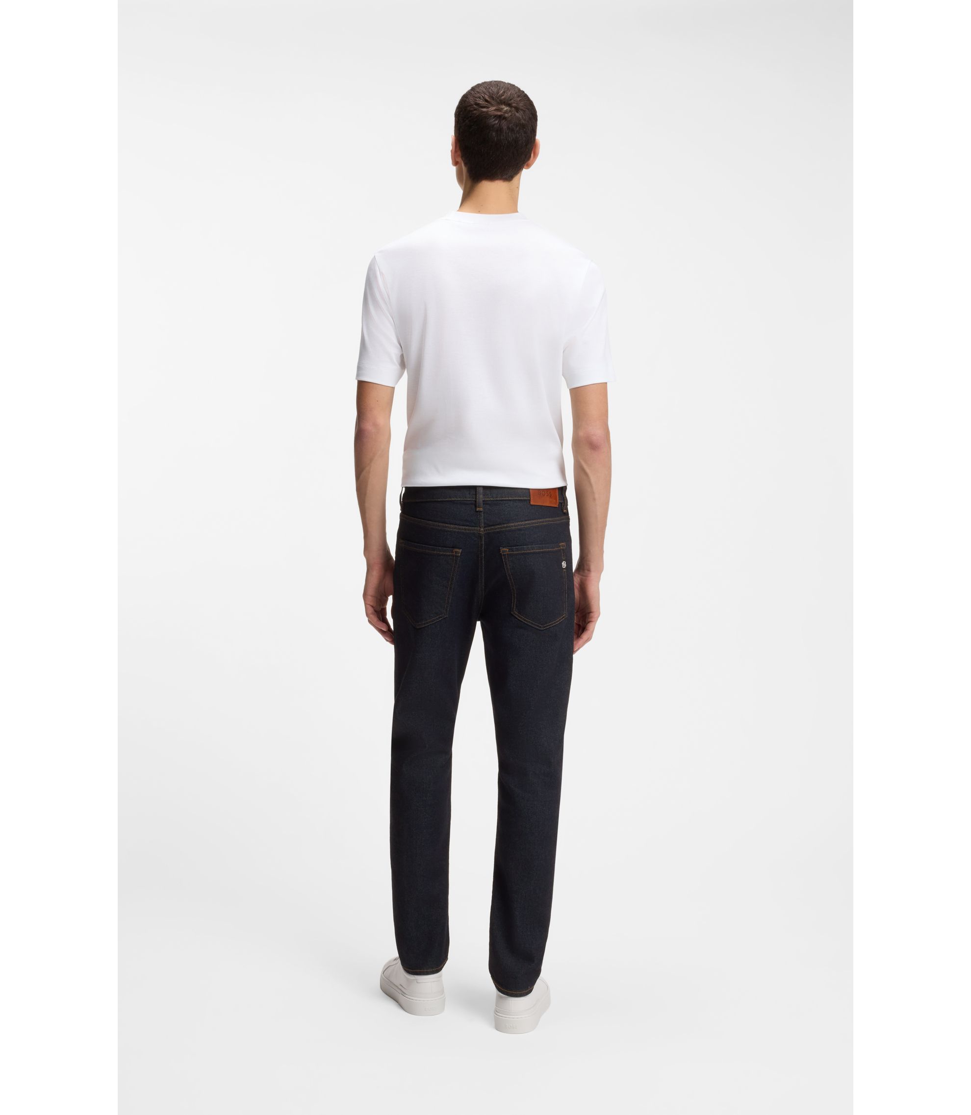 HUGO BOSS Delaware Slim Fit Jeans Met Stretch • Indigo • De Bijenkorf