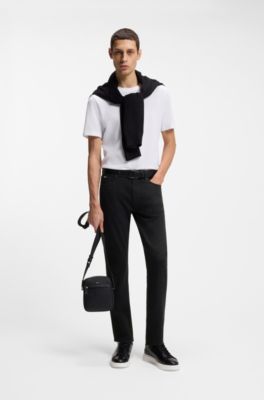 Vaqueros Delaware slim fit de tejido vaquero negro, Negro