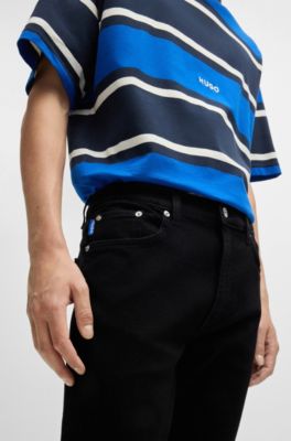 Extra-slim-fit jeans in black stretch denim, Black