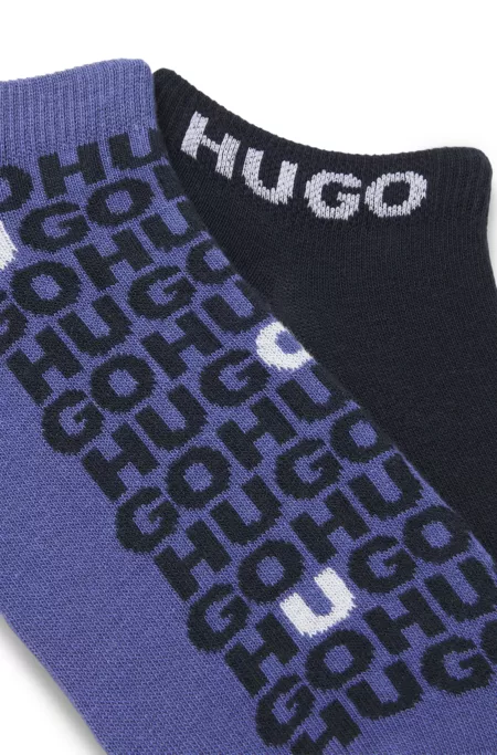 Two-pack of cotton-blend socks in an ankle length