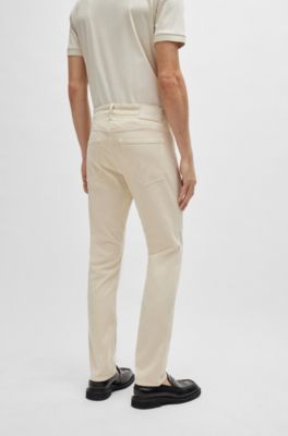 Delaware Slim-fit jeans in soft stretch denim, White